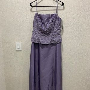 Alfred Angelo mauve long formal dress